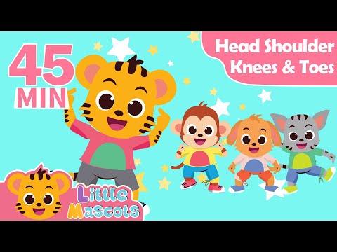 Head Shoulder Knees & Toes + more | Nursery Rhymes | Kids Songs