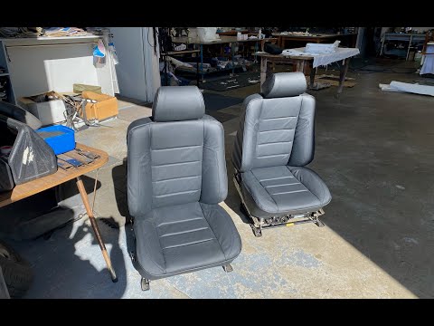 Red W124 Project   Front seats reinstalled