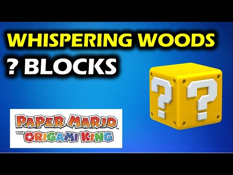 Whispering Woods: All ?-Block Locations | Paper Mario The Origami King Walkthrough