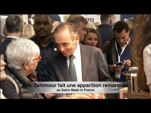 Éric Zemmour fait une apparition remarquée au Salon Made in France