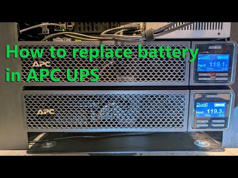 How to replace a battery in APC UPS