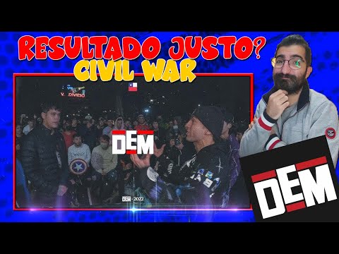 "TEOREMA EMCIGAH BIGTAMINA CARAYSELLO vs VIANA 1421 vs LOWKEY AMENAZA" DEM Civil War 2022 REACCIÓN