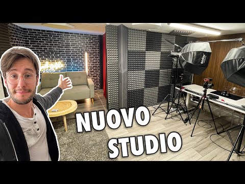 TOUR DEL MIO NUOVO STUDIO (Costruito da solo)!
