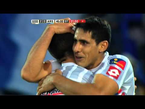 Gol de Zuqui. Godoy Cruz 2 - Arsenal 0. Fecha 13. Primera División 2016.