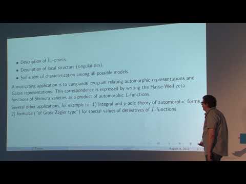 Arithmetic models for Shimura varieties – Georgios Pappas – ICM2018