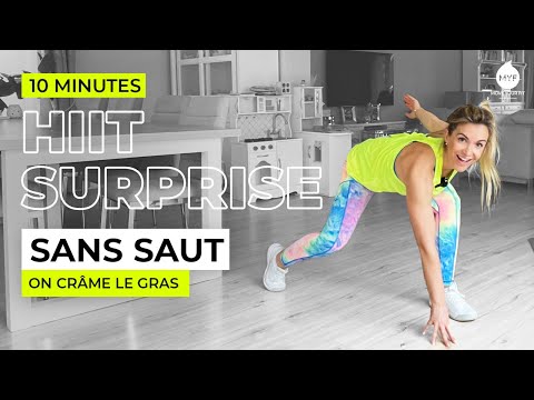 HIIT SURPRISE sans saut - 10 min - Perdre 10 kilos - Jessica Mellet - Move Your Fit