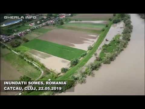 Inundatii Romania - Cluj pe Somes (Catcau, Vad, langa Dej) 22 05 2019