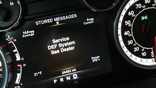 Cleaning my DEF injector 2020 Ram 3500