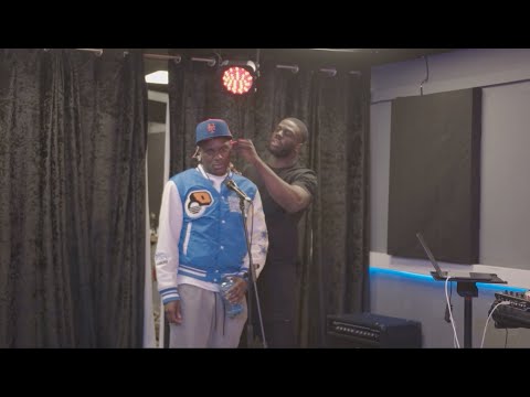 offica rehearsing for his show at the 3arena with Versatile