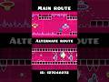 Cycles Main Route Vs Alternate Route Geometry Dash 2 2 Shorts Geometrydash Gd