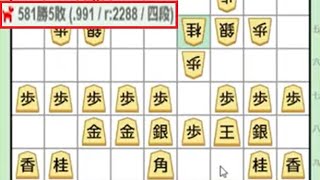 勝率0.991の四段か、 (稲庭戦法が）壊れるなぁ　４８０局目　将棋ウォーズライブ切り抜き　2022/01/04【りゅうだもん】四神流将棋実況
