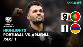 Highlights Portugal Vs Armenia (9-1) Kualifikasi Piala Dunia 2026, Bruno Fernandes Hattrick Memukau