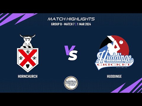 Group B, Match 7 - HCH vs HUD | Highlights | European Cricket League 2024 | 1 Mar 2024 | ECL24.021