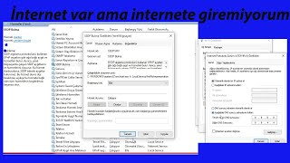 İnternet var ama girmiyor. | İnternet bağlantısı yok sorunu ve çözüm
