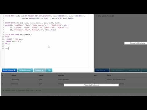 MySQL Stored Procedure 10 CREATE PROCEDURE