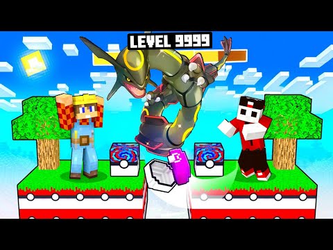 I'm Surviving on a Legendary Pokémon Block in Minecraft - ITA