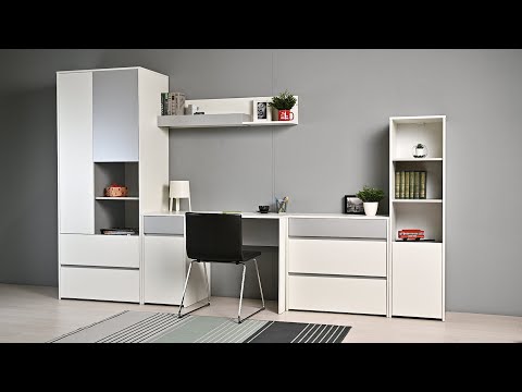 Миниатюра изображения товара Полка Mobi Торонто 16.475 (белый PE шагрень/стальной серый 1700 PE)