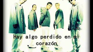 Backstreet Boys Show me the meaning of being lonely (traducida al español)