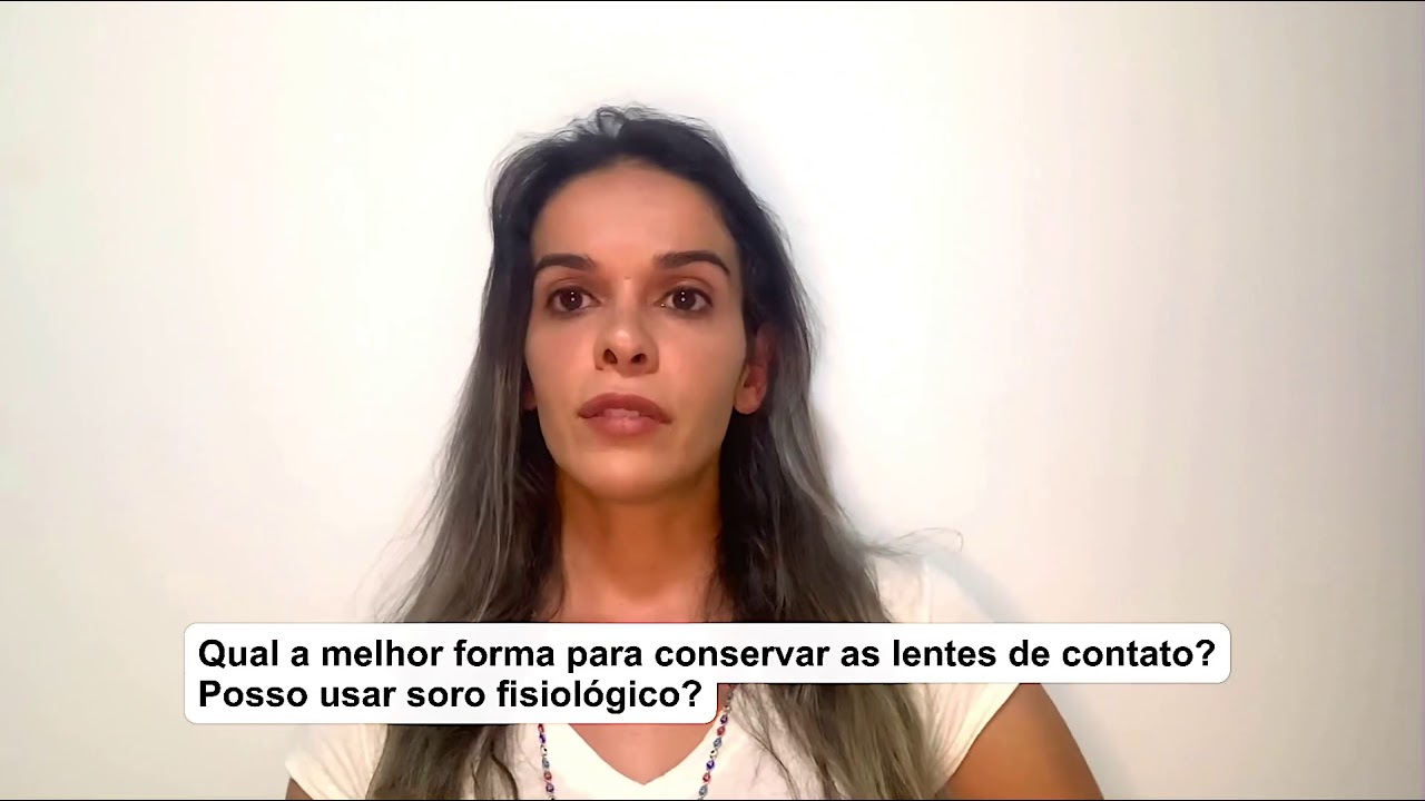 Posso usar soro fisiológico para conservar as lentes de contato