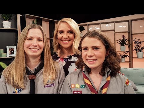 Caroline Perry and Tegan Allan tell us about Scarf Day and the fun they have being Scouts