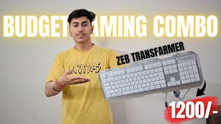 Best Gaming Keyboard Mouse Combo UNDER ₹1200! in 2024"//Zebronics Zeb Transformer //