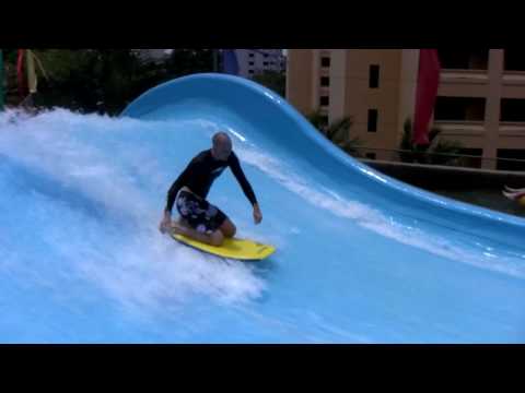 How to double knee and double knee 360s on bodyboard on the flowrider