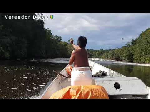 Alto Rio Waupés / São Gabriel da Cachoeira. Retornando da comunidade de Querarí - Vereador Dieck