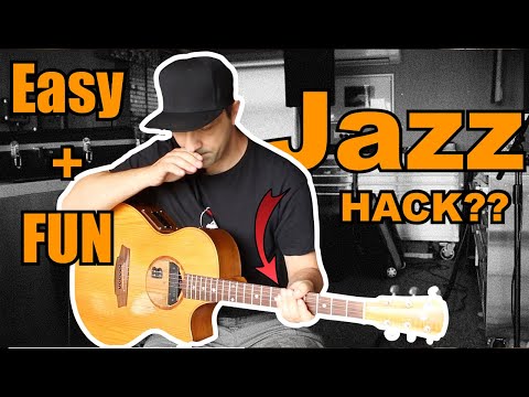 How to Play | Guitar Chord Comping + Walking Bass Lines  | Fun Hack!