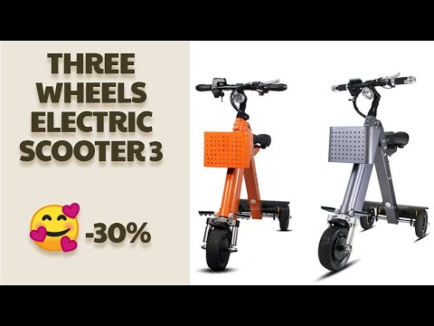 🔥 [ ON SALE ] THREE WHEELS ELECTRIC SCOOTER 3 WHEEL ELECTRIC BICYCLES 8 INCH