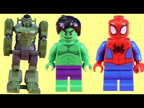 Hulk Family ! Spidey Fixes Hulk Robot - Batman & Robin Rescue Mission - Just4fun290 Plays