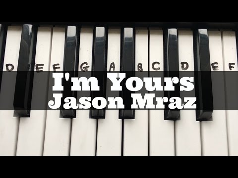 I'm Yours - Jason Mraz | Easy Keyboard Tutorial With Notes (Right Hand)
