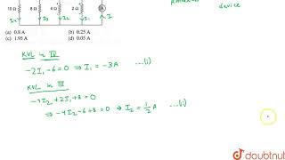 Fing the reading of the ideal ammeter connected in the given circuit. Assume that the cells have