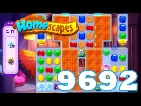 Homescapes Level 9692 HD 3 - match puzzle game | Gameplay Walkthrough | android | GameGo Game | IOS