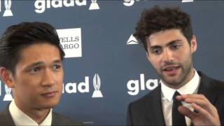 GLAAD Media Awards Harry Shum Jr & Matthew Daddario