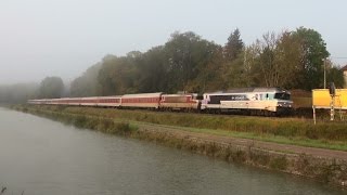 preview picture of video 'Train CNL450 détourné par la ligne 4 - CC72716'
