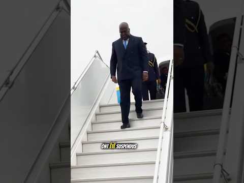 un incident qui a failli coûter la vie du président du congo RDC  tshisekedi à l'Aéroport N’djili