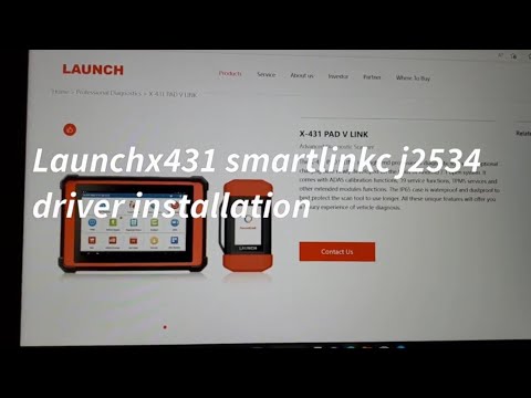 LAUNCH X431 Smartlink c J2534 driver installation