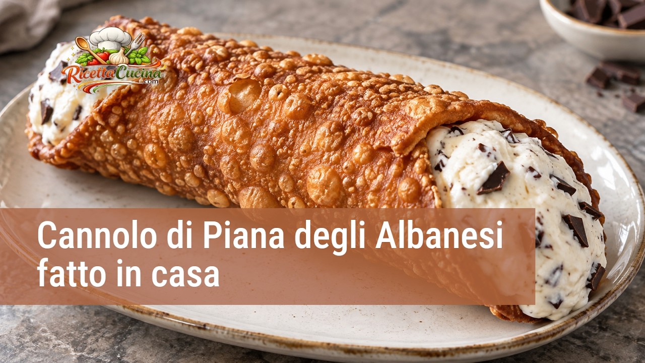 Anteprima video di Cannolo di Piana degli Albanesi Fatto in Casa | Ricetta con Ricotta di Pecora