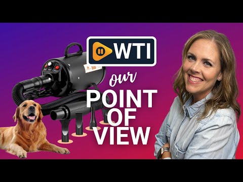 Dog Hair Dryer Blower for Grooming - Professional High Velocity 4.5HP Blow Dryer for Dogs - Pet Dryer Adjustable Heat Low Noise Quiet Air Flow - WTI product video review