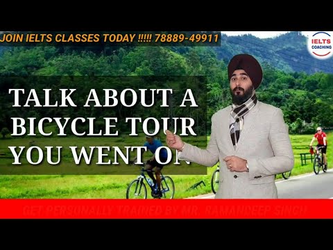 Talk About A time You Took A Bicycle Tour | New Cue Card | Ramandeep Sir Ielts Sample Bamd 8.0