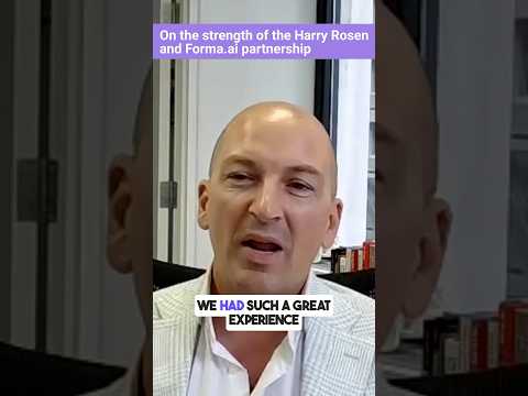 Retailer Harry Rosen on the strength of their partnership with Forma.ai