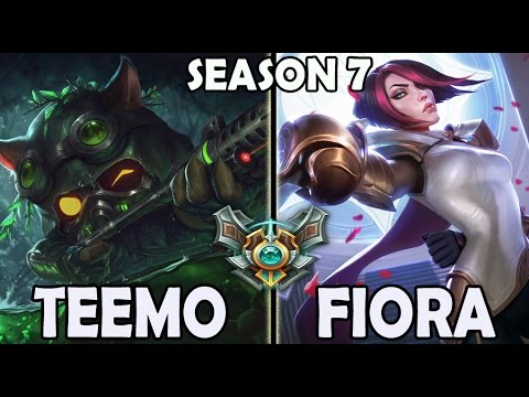 Best Teemo Korea vs Fiora TOP Ranked Master Season 7
