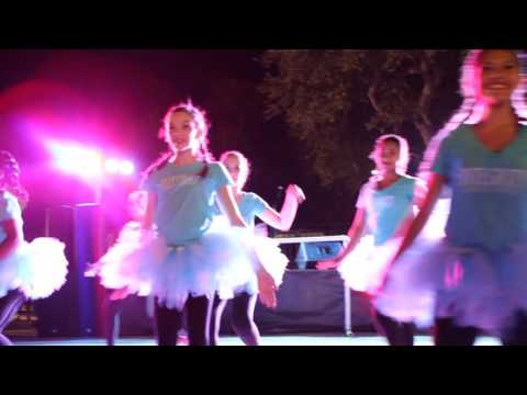 Integrity Dance Center's Elite group performing at the Winter Springs Christmas Parade