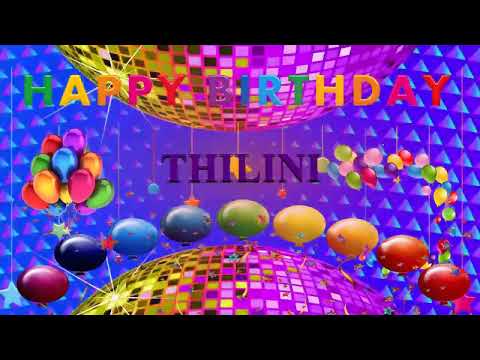 80's style song 🎂 HAPPY BIRTHDAY  THILINI  🎈 (French Parisian Accent)