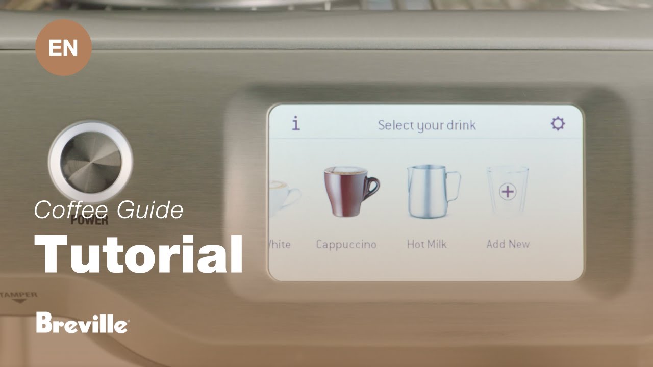 How to customise and save a drink selection