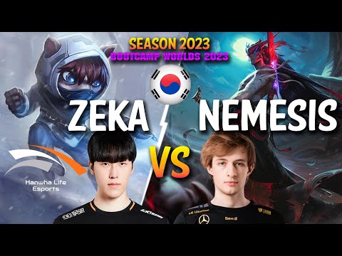 HLE Zeka vs Nemesis - Zeka KENNEN vs Nemesis YONE Top - Patch 13.22 KR Ranked