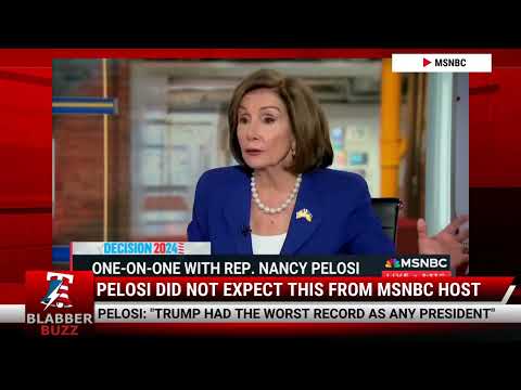 Watch: Pelosi Did Not Expect This From MSNBC Host