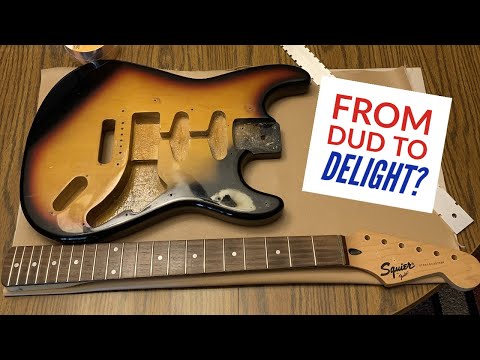1995 Fender Squier Stratocaster (Made in Korea) MAKEOVER - From DUD to Delight! Part 1 of 2