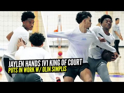 Jaylen Hands 1v1 King of The Court w/ Former UCLA Teammate Jules Bernard! + EXCLUSIVE Workout!