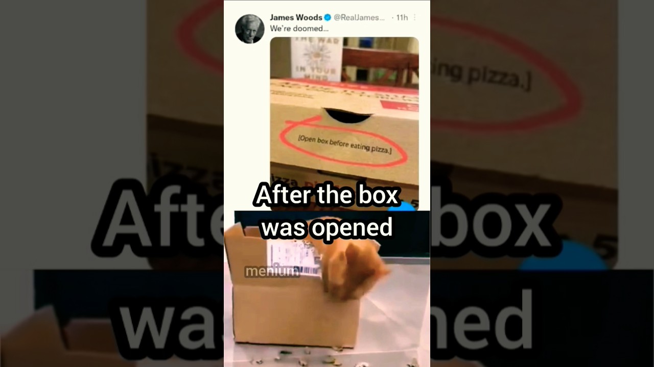 open box before eating pizza#shorts